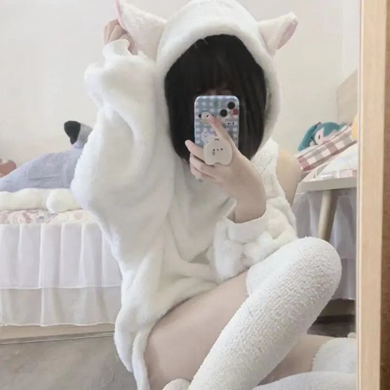 Sheep hoodie with on sale ears