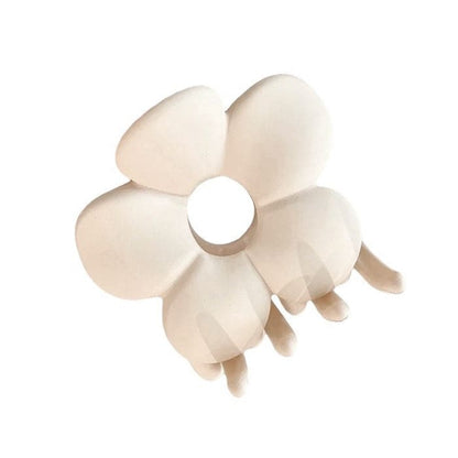 Sweet Flower Hair Claw - Beige - Other