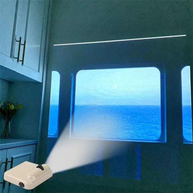 Train Window Wall Projector - Standart / Blue