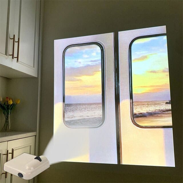 Train Window Wall Projector