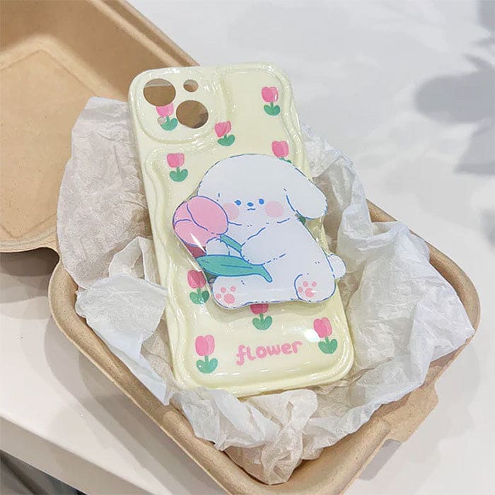 Tulip Puppy Phone Case - IPhone Case