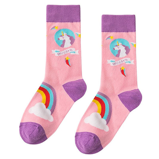 Unicorn Pink Socks - Standart / Pink - Socks