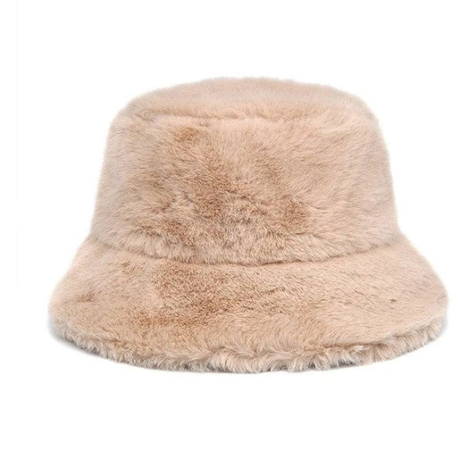 Versatile Fluffy Bucket Hat - Standart / Beige - Hats