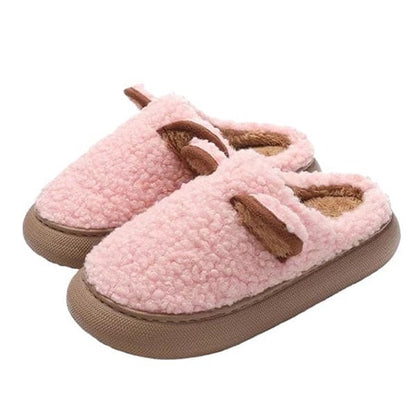 Warm Teddy Plush Slippers - Slippers