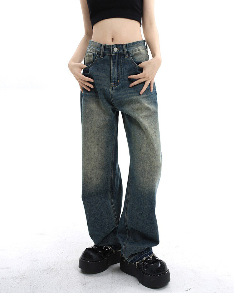 Retro Wide Leg Jeans SpreePicky