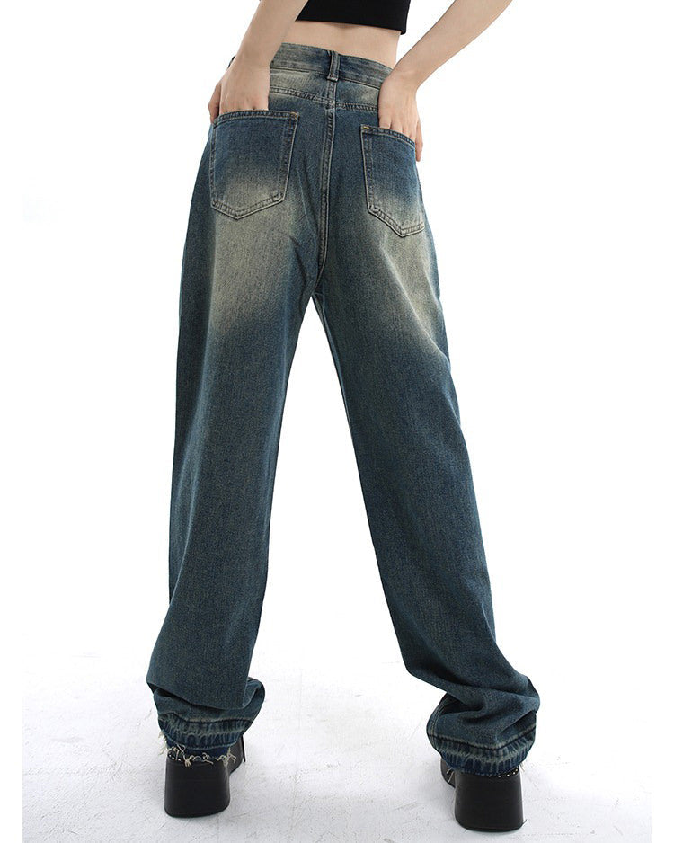 Retro Wide Leg Jeans SpreePicky