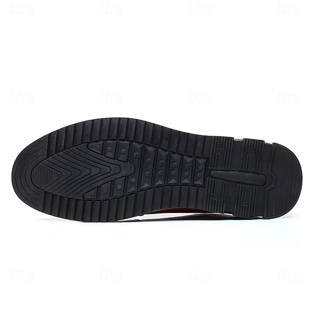 - Faux Sneakers Quilted Men's Stylish Blue Leather Lace-Up FashionChic