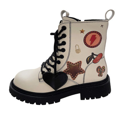 Y2K Heart Star Boots - Boots