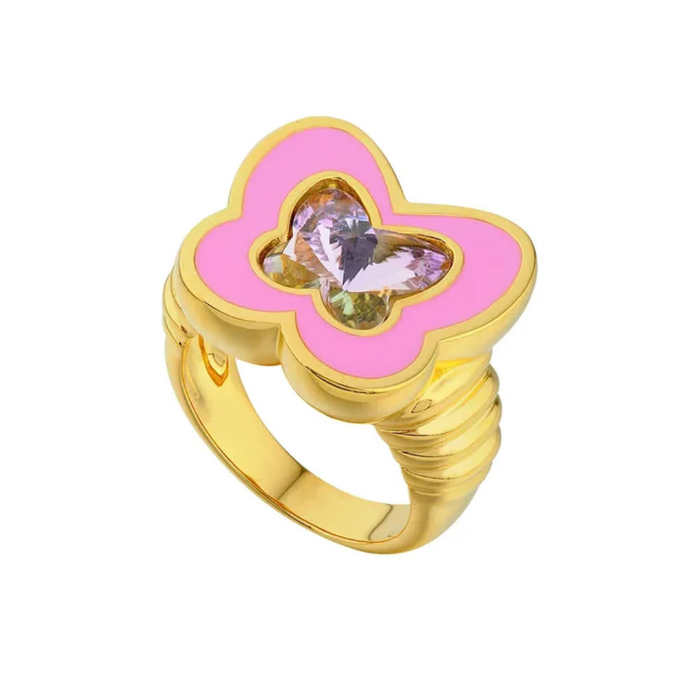 Y2K Butterfly Chunky Ring Boogzel Clothing