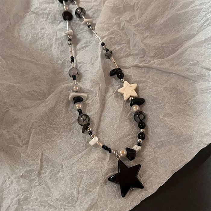 Y2K Star Beaded Necklace SpreePicky