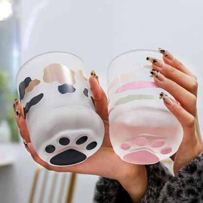 10 Styles Kawaii Cat Paw Water Glass Cup ON70 - Egirldoll