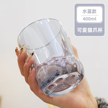 10 Styles Kawaii Cat Paw Water Glass Cup ON70 - Egirldoll