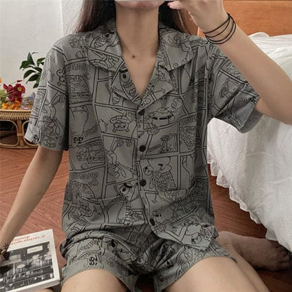 14 Styles Kawaii Home Wear Fashion Pajamas Set ON18 - Egirldoll