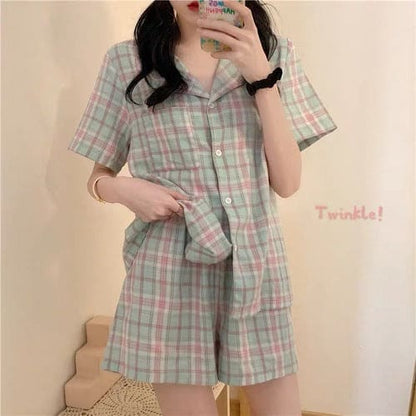 14 Styles Kawaii Home Wear Fashion Pajamas Set ON18 - Egirldoll