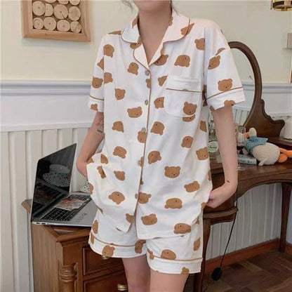 14 Styles Kawaii Home Wear Fashion Pajamas Set ON18 - Egirldoll