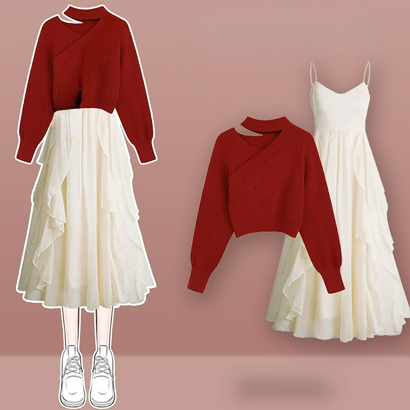 Kawaii Set Sweater and Dress Two Pieces ON234 - Egirldoll