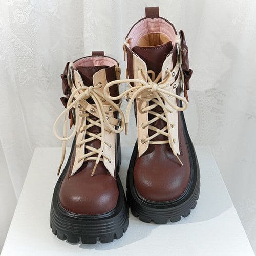 3 Colors Gothic PU Wendy Boots ON330 - Egirldoll