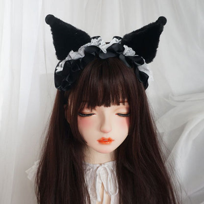 3 Colos Kuro Devil Ears Lolita Hairband ON291 - Egirldoll