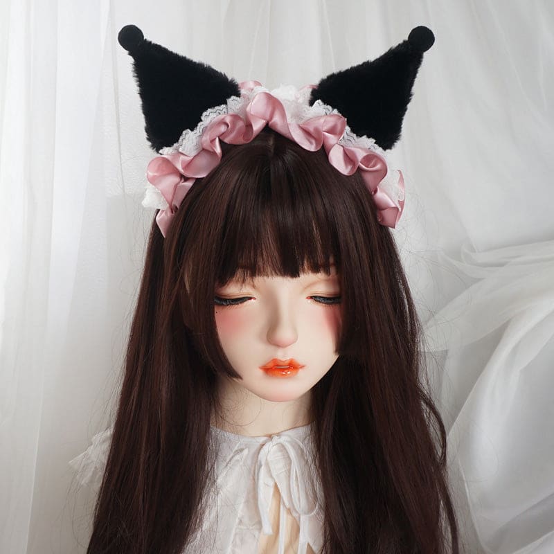 3 Colos Kuro Devil Ears Lolita Hairband ON291 - Egirldoll