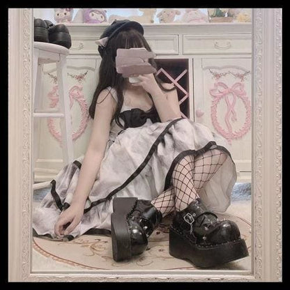 3 Styles Gothic Lolita Round Punk Spikes Shoes EE0981 - Egirldoll