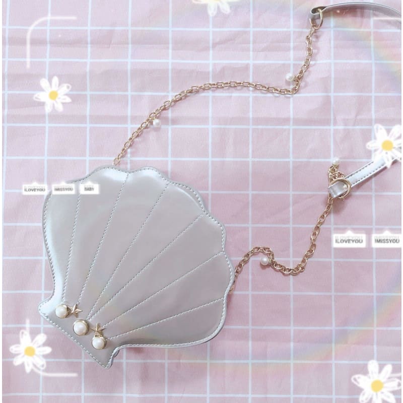 4 Colors Beach Cute Mermaid Sheel Shoulder Bag SP1812367 - Egirldoll