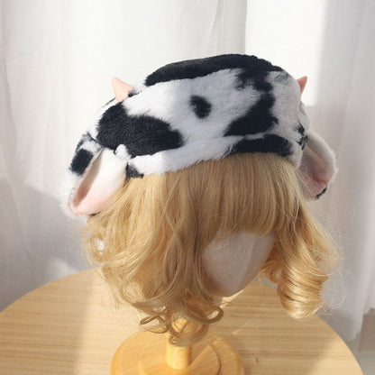 4 Styles Amanda Kawaii Cow Lolita Hat With Horns ON282 - Egirldoll