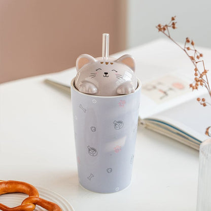 4 Styles Cute Cat Mug Cup ON69 - Egirldoll