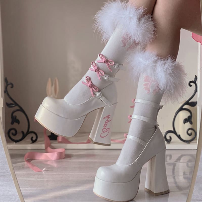 5 Colors Cute Heels Pastel Elegant Shoes ON612 - shoes