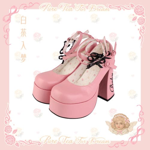 5 Colors Cute Heels Pastel Elegant Shoes ON612 - Pink /