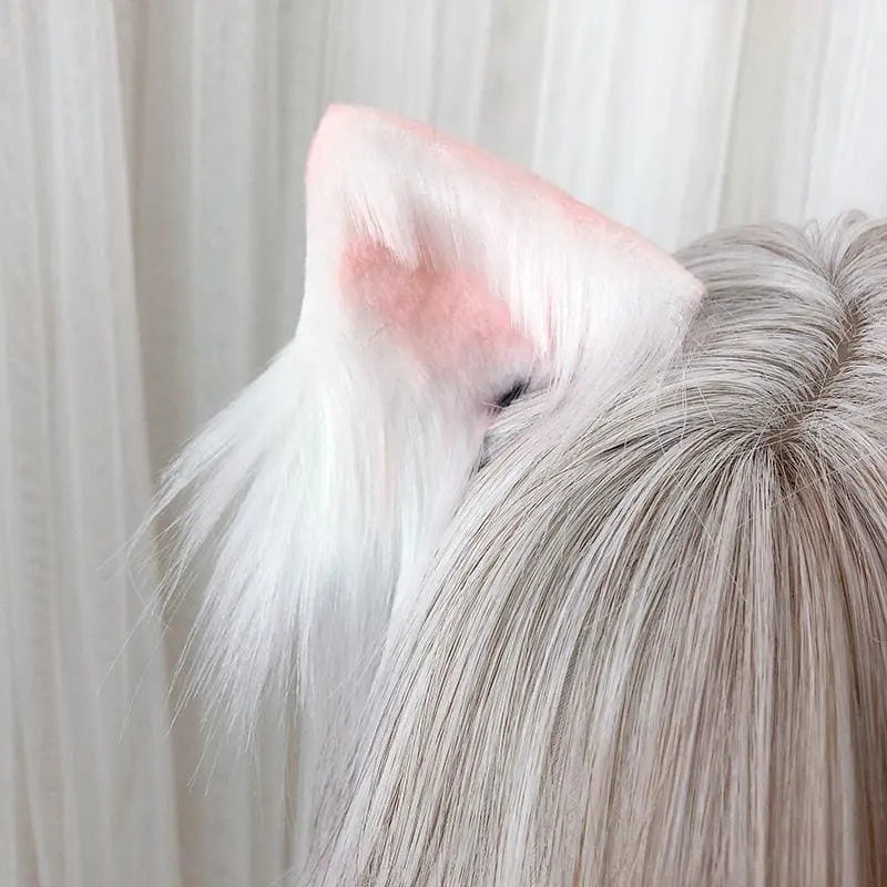 5 Colors Kawaii Plush Cat Ears Hair Clip EG14572 - Egirldoll