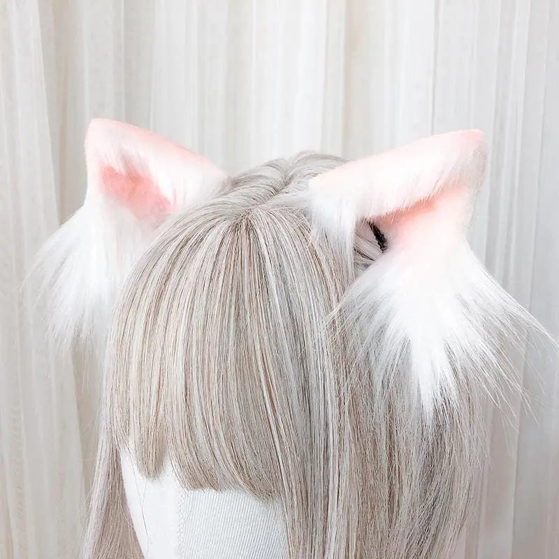 5 Colors Kawaii Plush Cat Ears Hair Clip EG14572 - Egirldoll