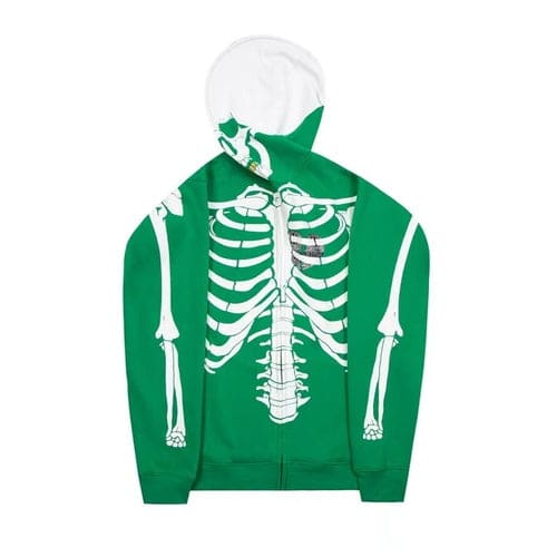 6 Colors Skeleton Print Zipper Hoodie ON336 - Egirldoll