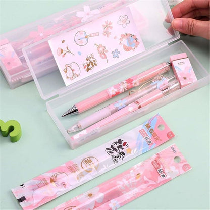 8 Pics Set Kawaii Pastel Pink Sakura Gel Pens SP16238 - Egirldoll