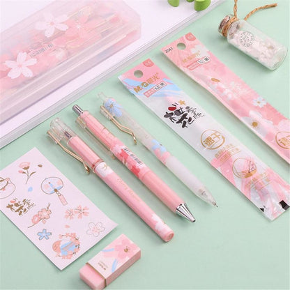 8 Pics Set Kawaii Pastel Pink Sakura Gel Pens SP16238 - Egirldoll