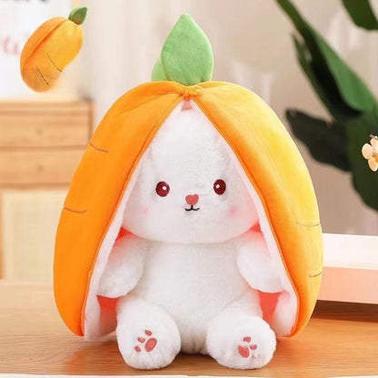 Cute Cartoon Stuffed Bunny Doll - Carrot Rabbit / small