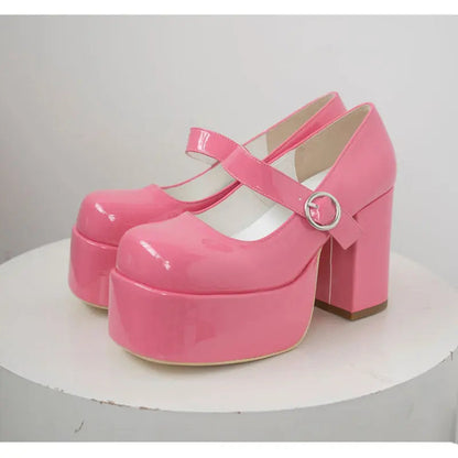 Kawaii Aesthetic Y2K Cute Fairy Chucky Heels Barbie Inspired Shoes ON1417 MK Kawaii Store