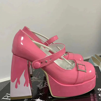 Kawaii Aesthetic Y2K Cute Fairy Dara Unique Flame Heels ON1415 MK Kawaii Store