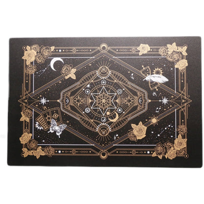 Black Gold Flowers Witch Tarot A3 Cutting Mat ON313 - Egirldoll