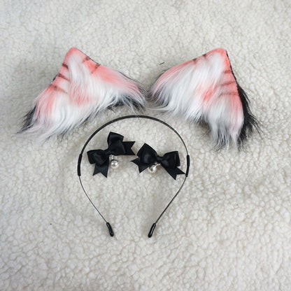 Anabelle Taiga Pink Gray Cat Ears ON289 - Egirldoll