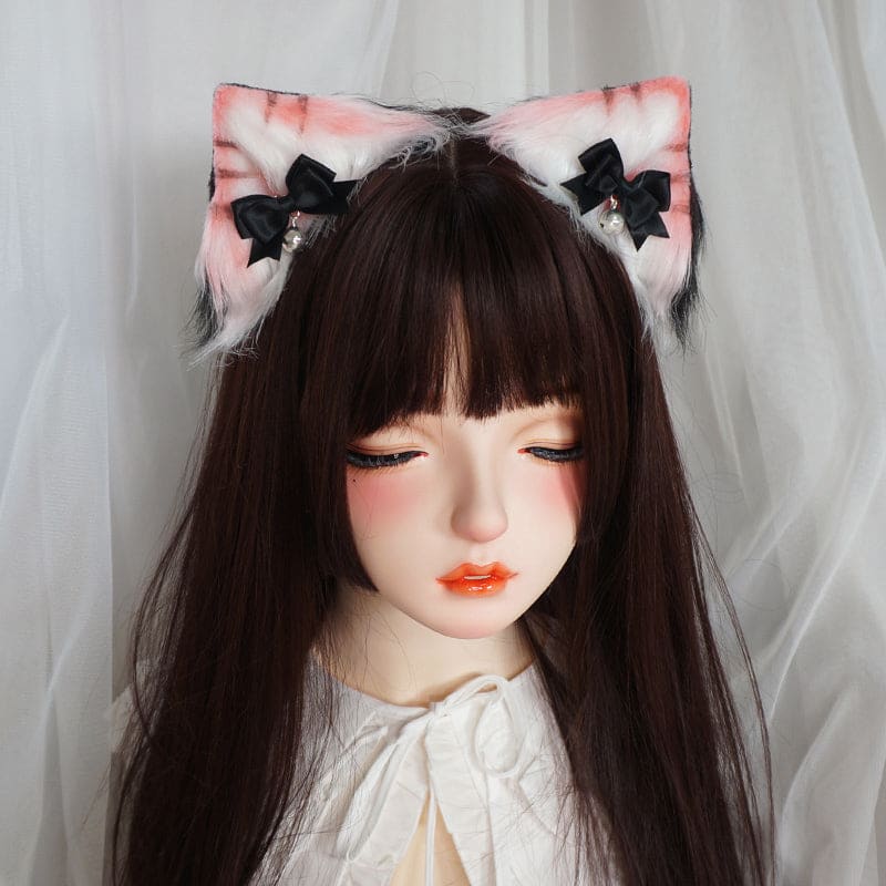 Anabelle Taiga Pink Gray Cat Ears ON289 - Egirldoll