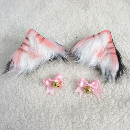 Anabelle Taiga Pink Gray Cat Ears ON289 - Egirldoll