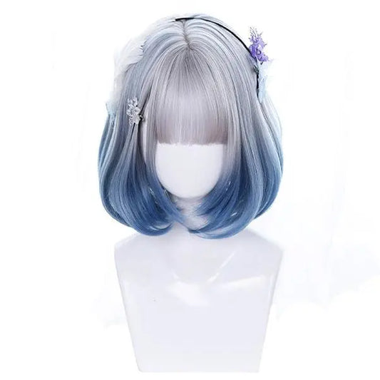 Angel Blue Silver Short Wig EG14942 - Egirldoll