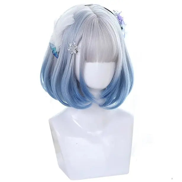 Angel Blue Silver Short Wig EG14942 - Egirldoll