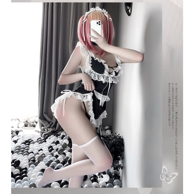 Anime Lace Cosplay Lingerie Lolita Maid Uniform EG16784 - Egirldoll