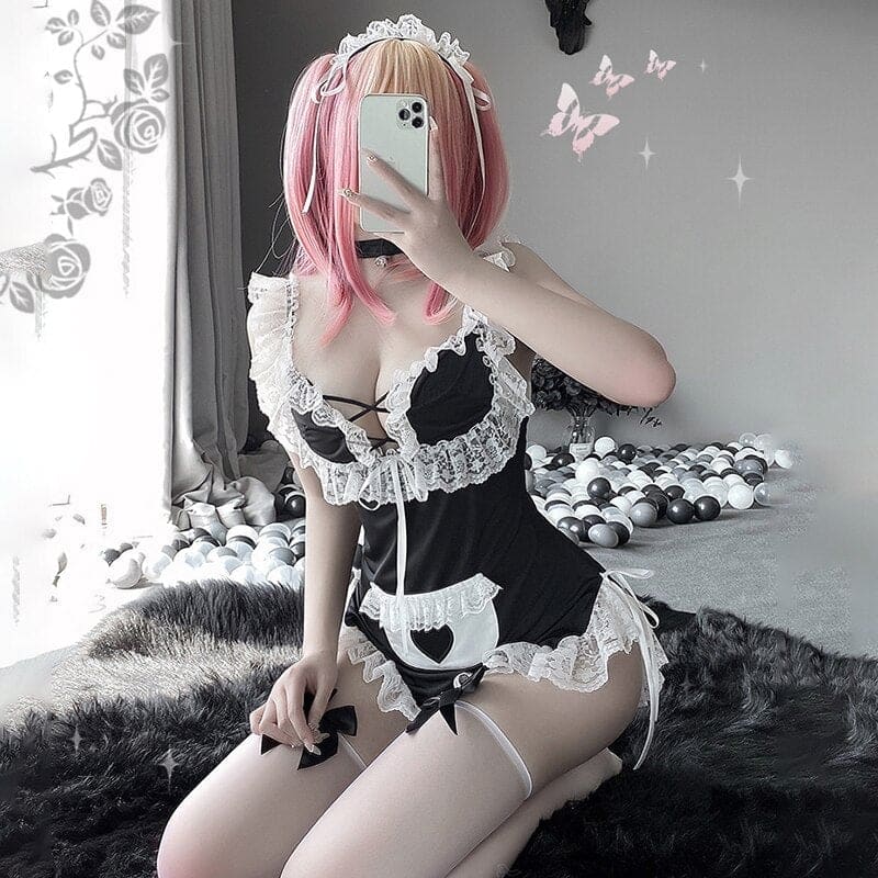 Anime Lace Cosplay Lingerie Lolita Maid Uniform EG16784 - Egirldoll