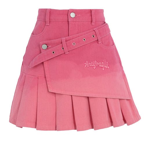 Antifragile Hot Pink Harajuku Skirt ON636 - Pink / M