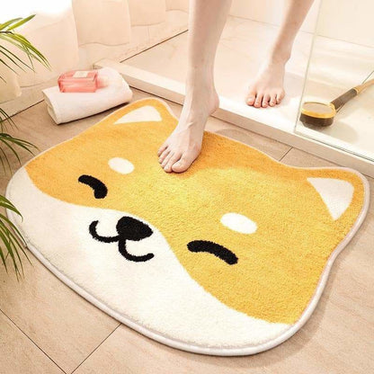 Bathroom Door Entrance Cartoon Cat Rug Non-Slip Mat SP15721 - Egirldoll