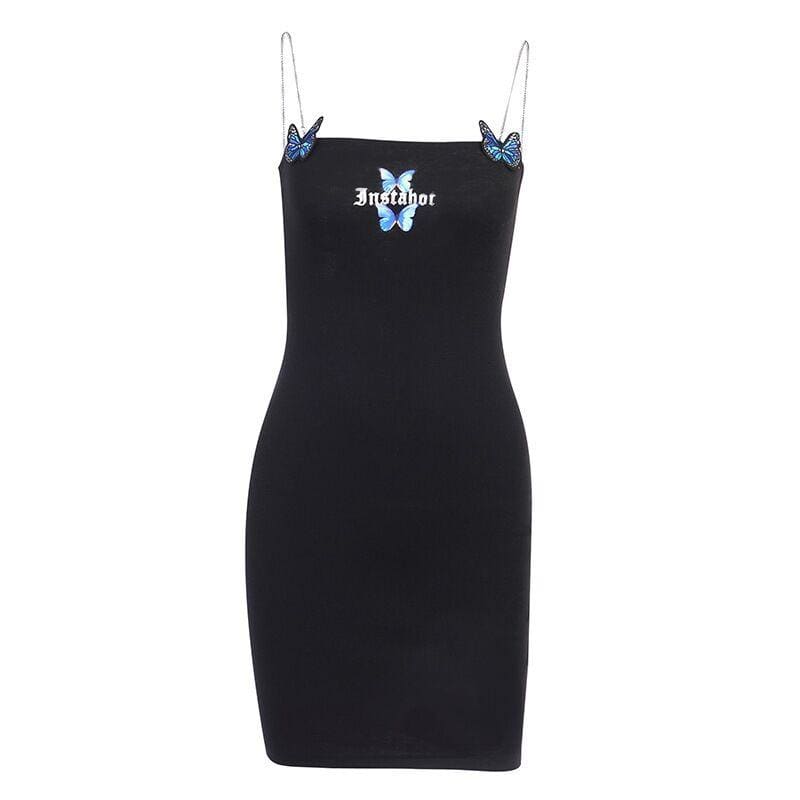 Black Dress "Instahot" Cute Suspender Dress EE0861 - Egirldoll