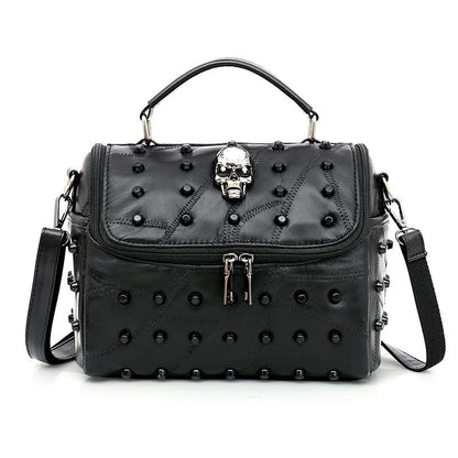 Black Gothic Skull Leather Purse EE0842 - Egirldoll