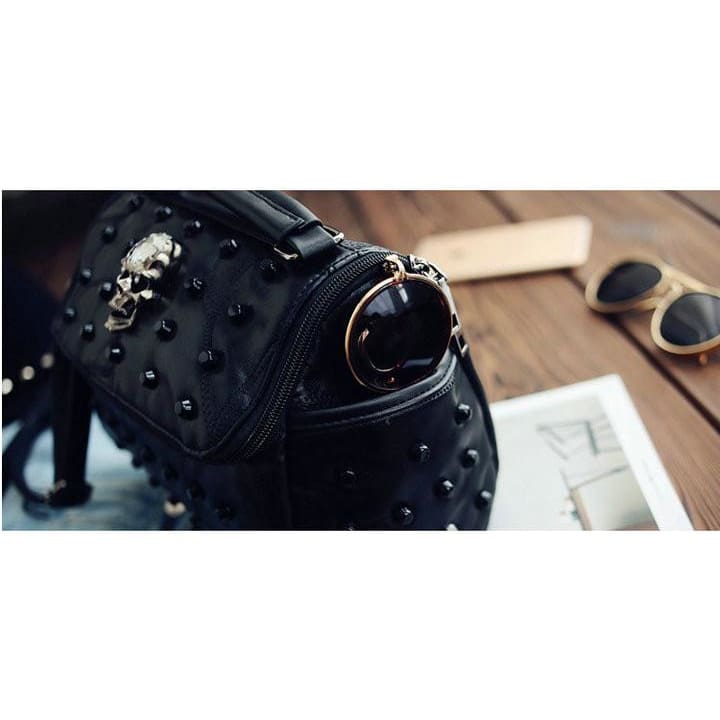Black Gothic Skull Leather Purse EE0842 - Egirldoll